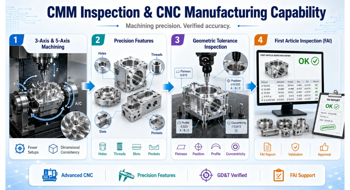 CMM Inspection & CNC Manufacturing Capability