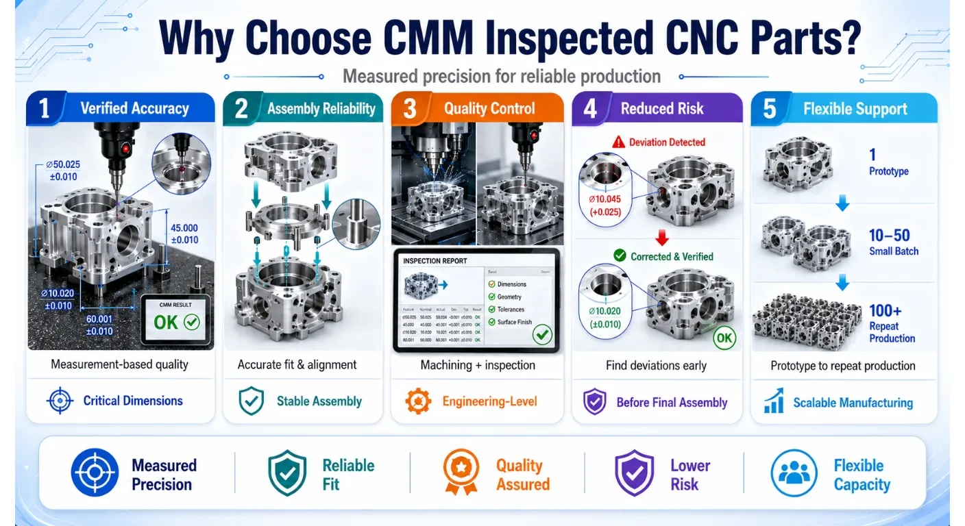 Why Choose CMM Inspected CNC Parts