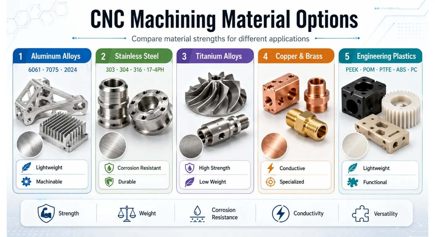 CNC Machining Material Options