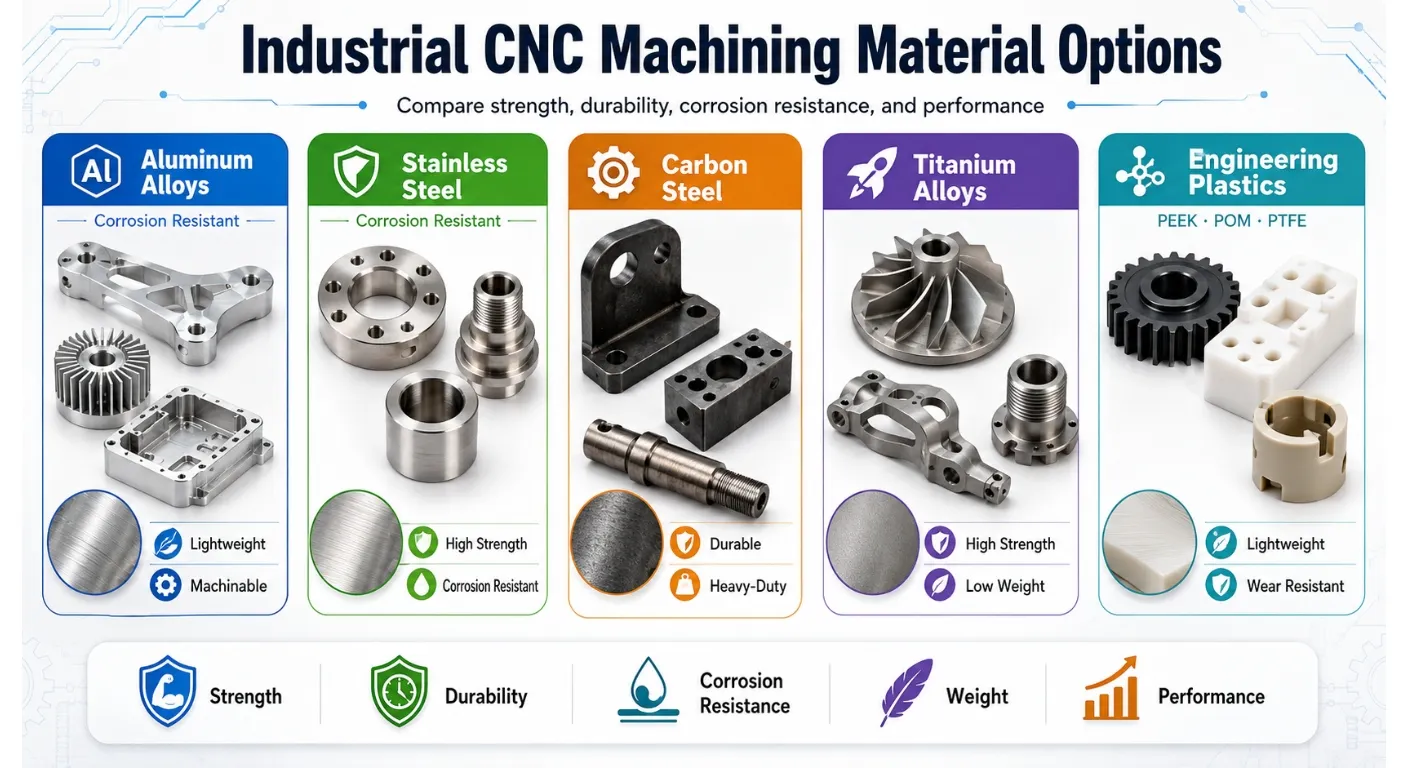 Industrial CNC Machining Material Options