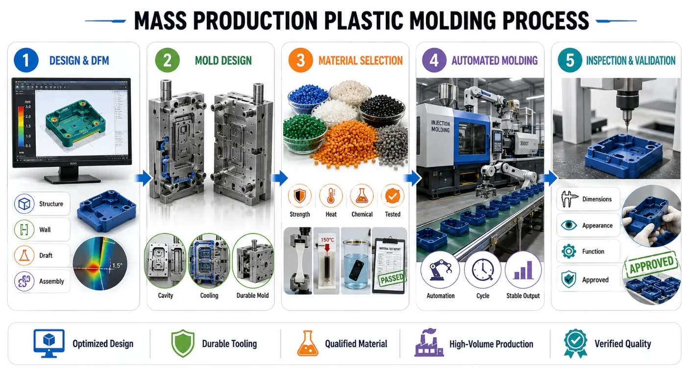 Mass Production Plastic Molding Process