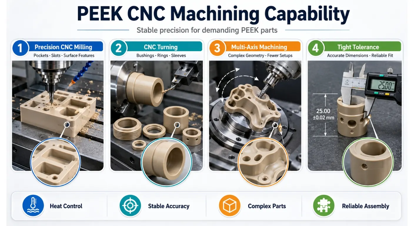 PEEK CNC Machining Capability