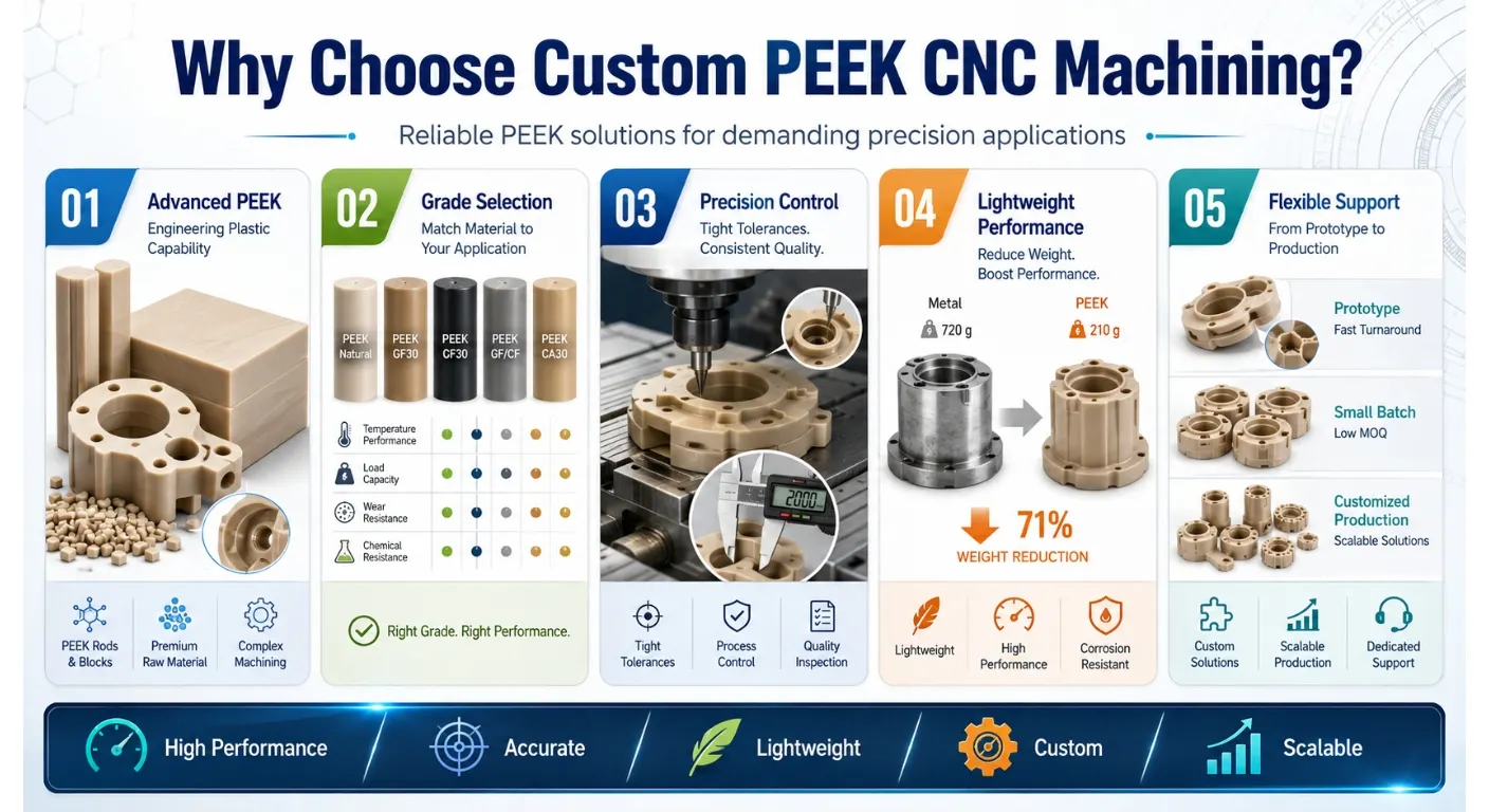 Why Choose Custom PEEK CNC Machining