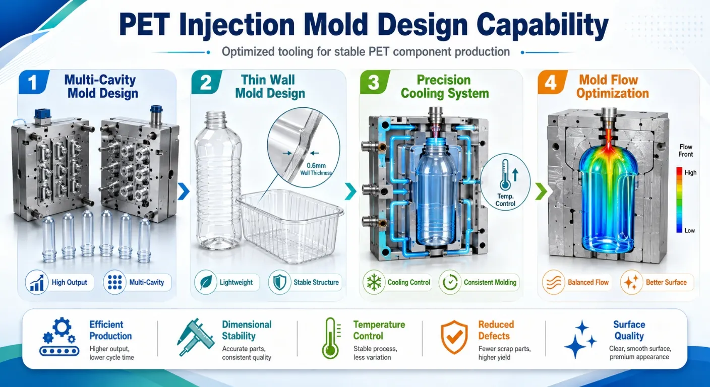 PET Injection Mold Design Capability