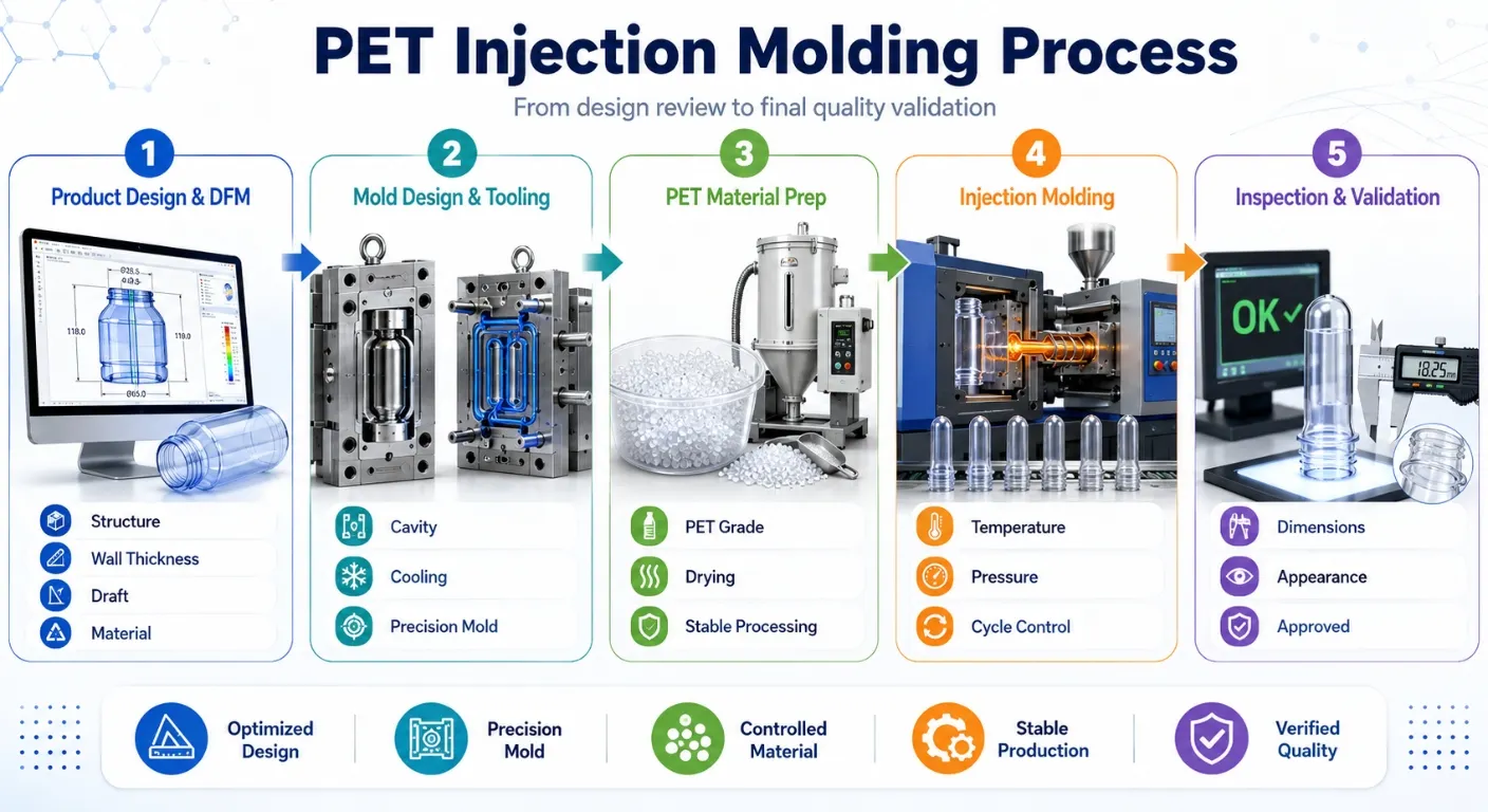 PET Injection Molding Process