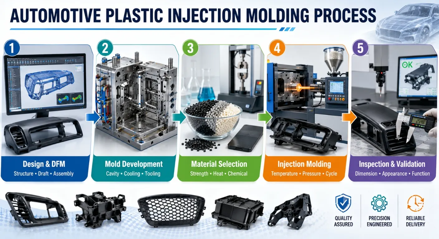 Automotive Plastic Injection Molding Process