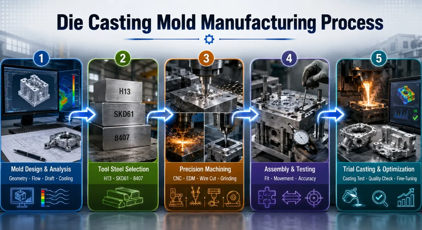 Die Casting Mold Manufacturing Process