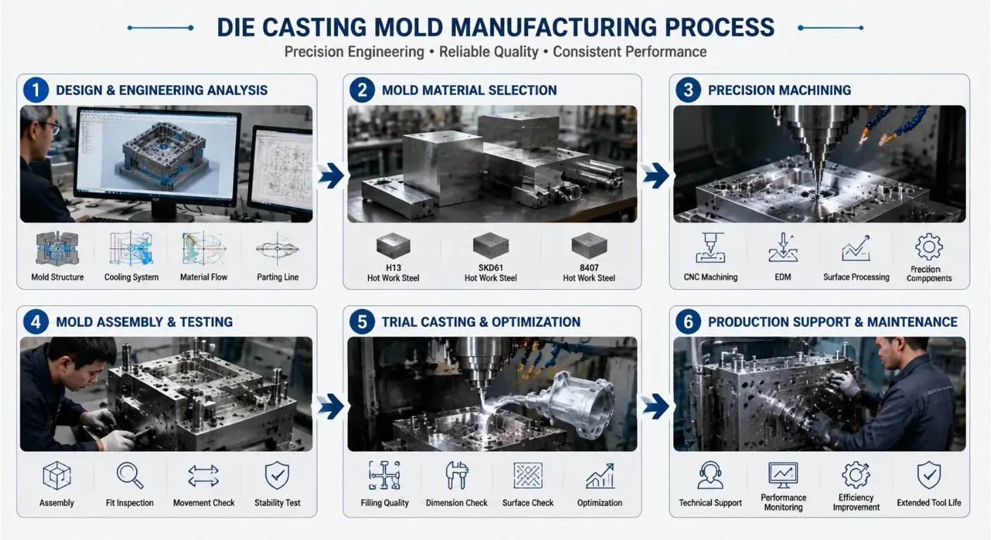 Die Casting Mold Manufacturing Process