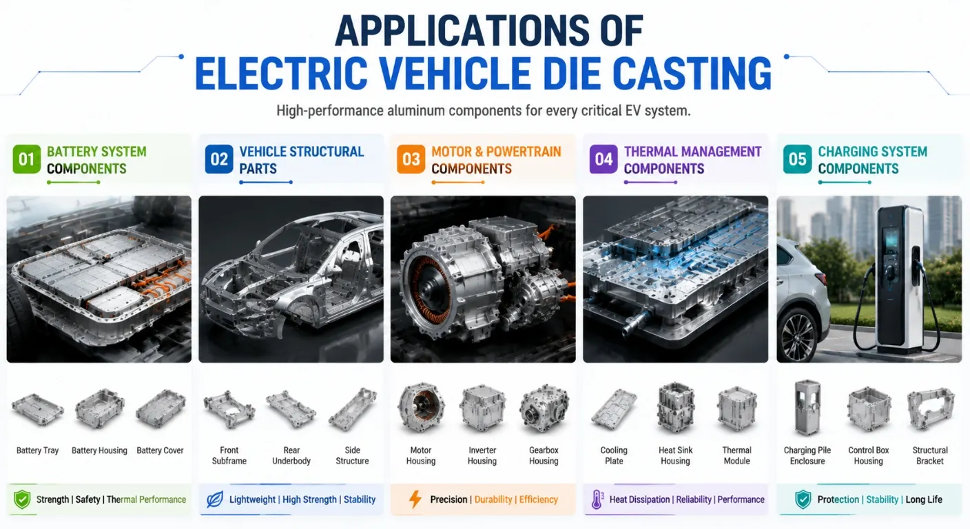 Applications of Electric Vehicle Die Castin