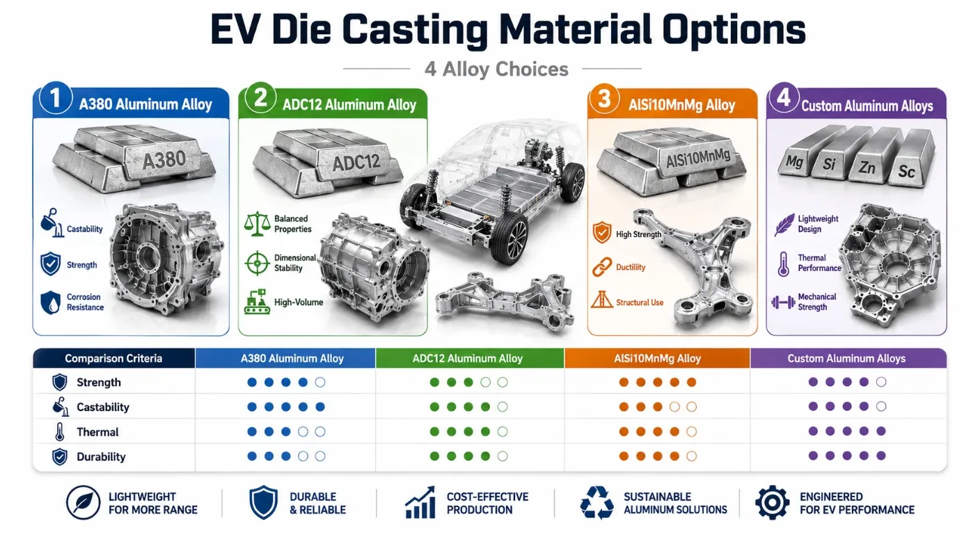 EV Die Casting Material Options