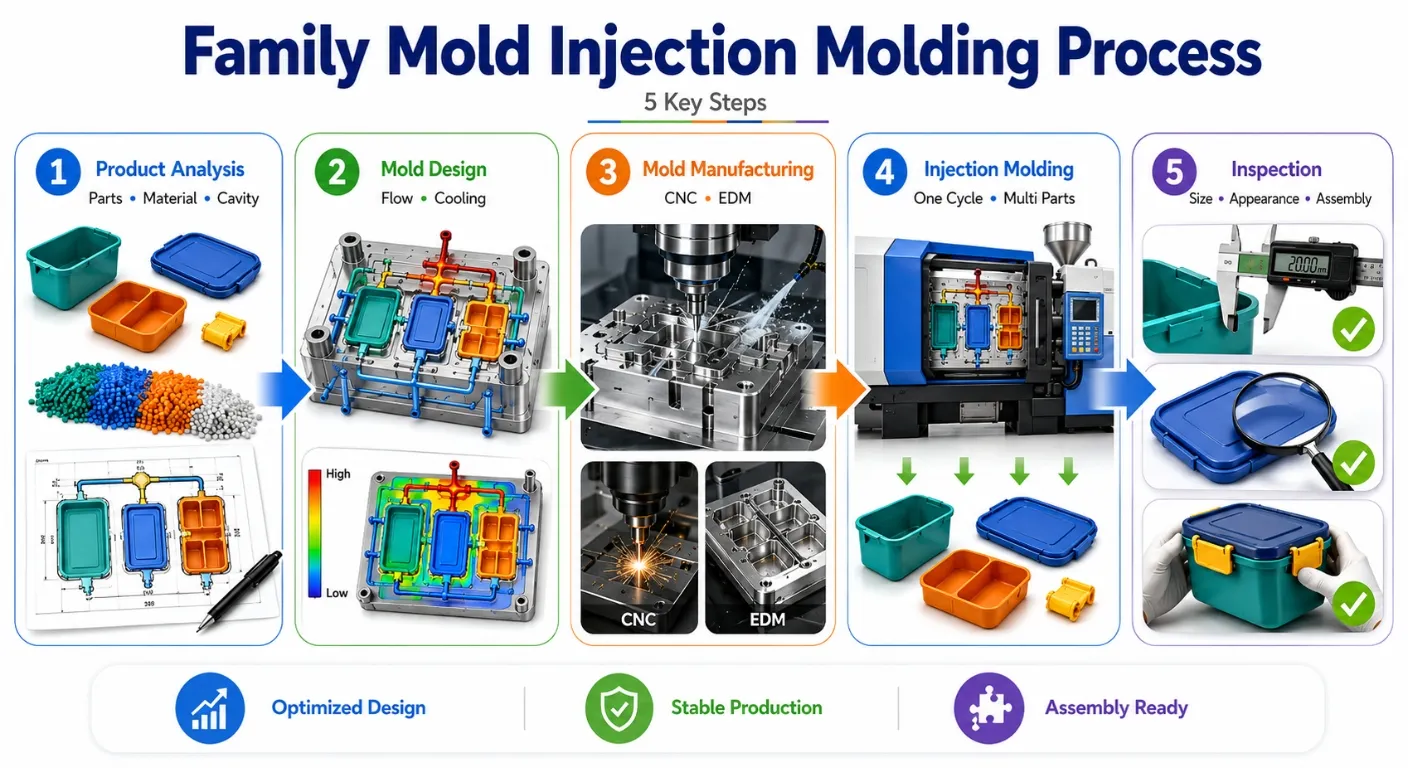 Family Mold Injection Molding Process