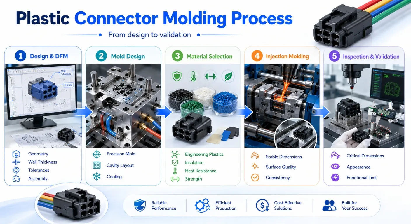 Plastic Connector Molding Process