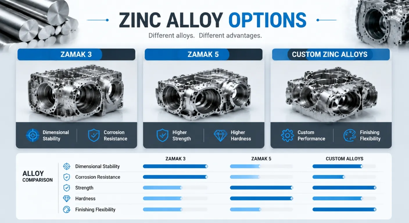 Zinc Alloy Options