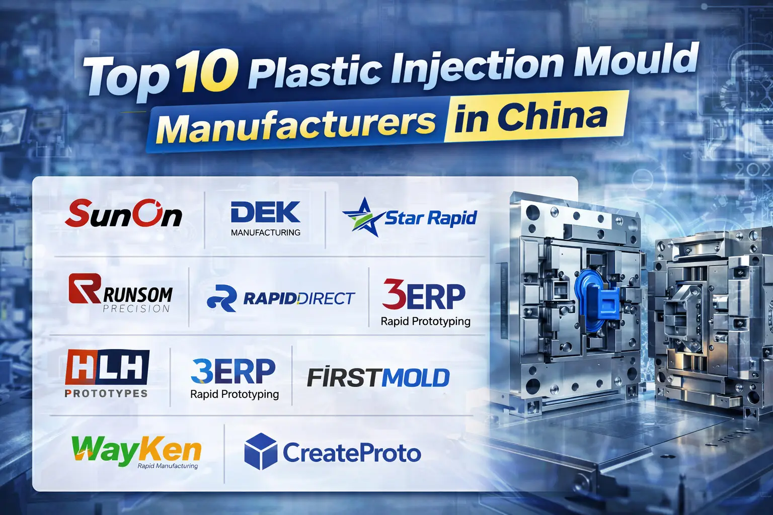 Top 10 Plastic Injection Mould Manufacturers In China (2026 SEO Buyer Guide)